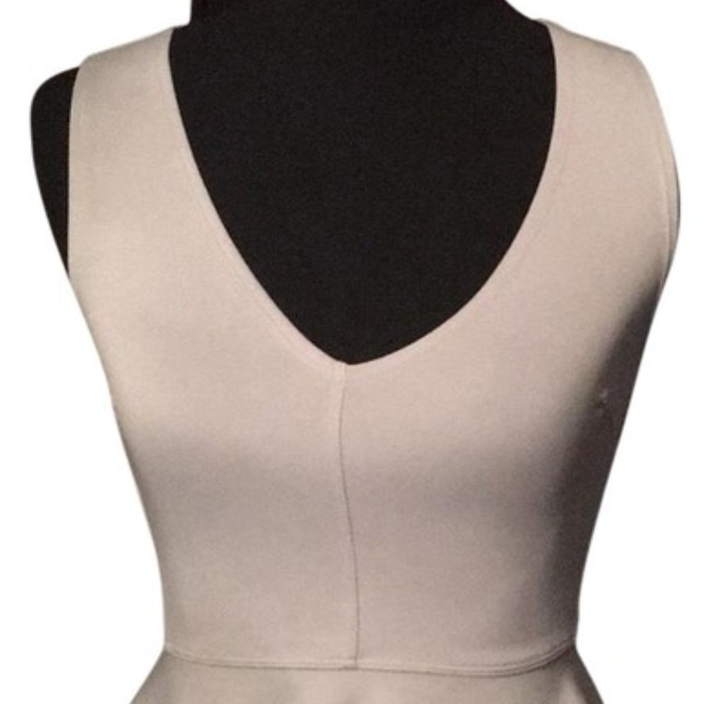Light Gray Peplum Tank Top/Cami